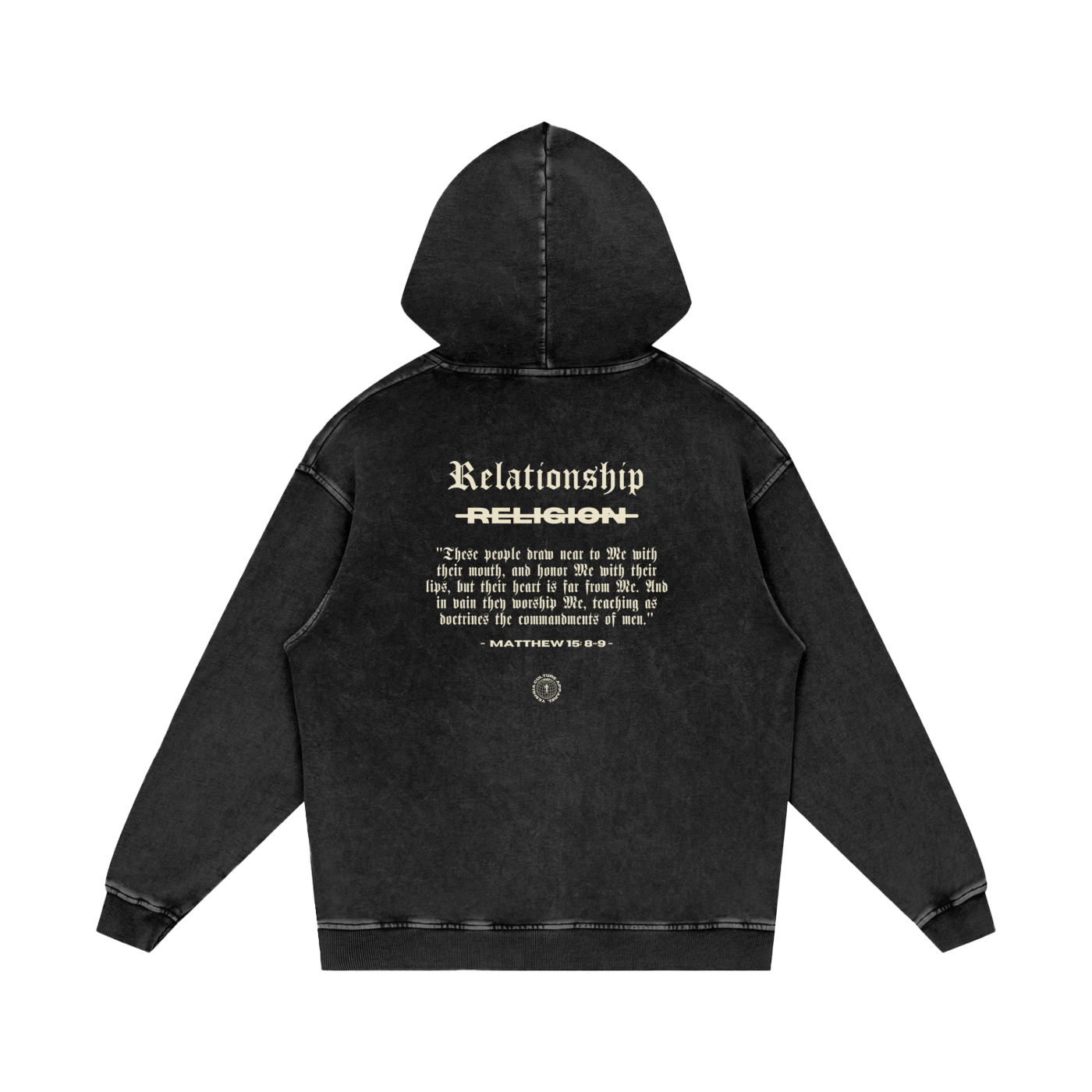 ABOVE RELIGION Oversized Hoodie