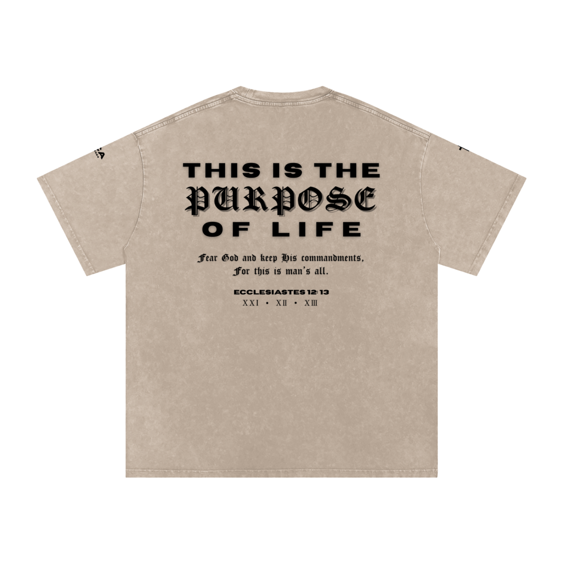 "FEAR GOD" PREMIUM OVERSIZED TEE IN ACID WASHED IVORY