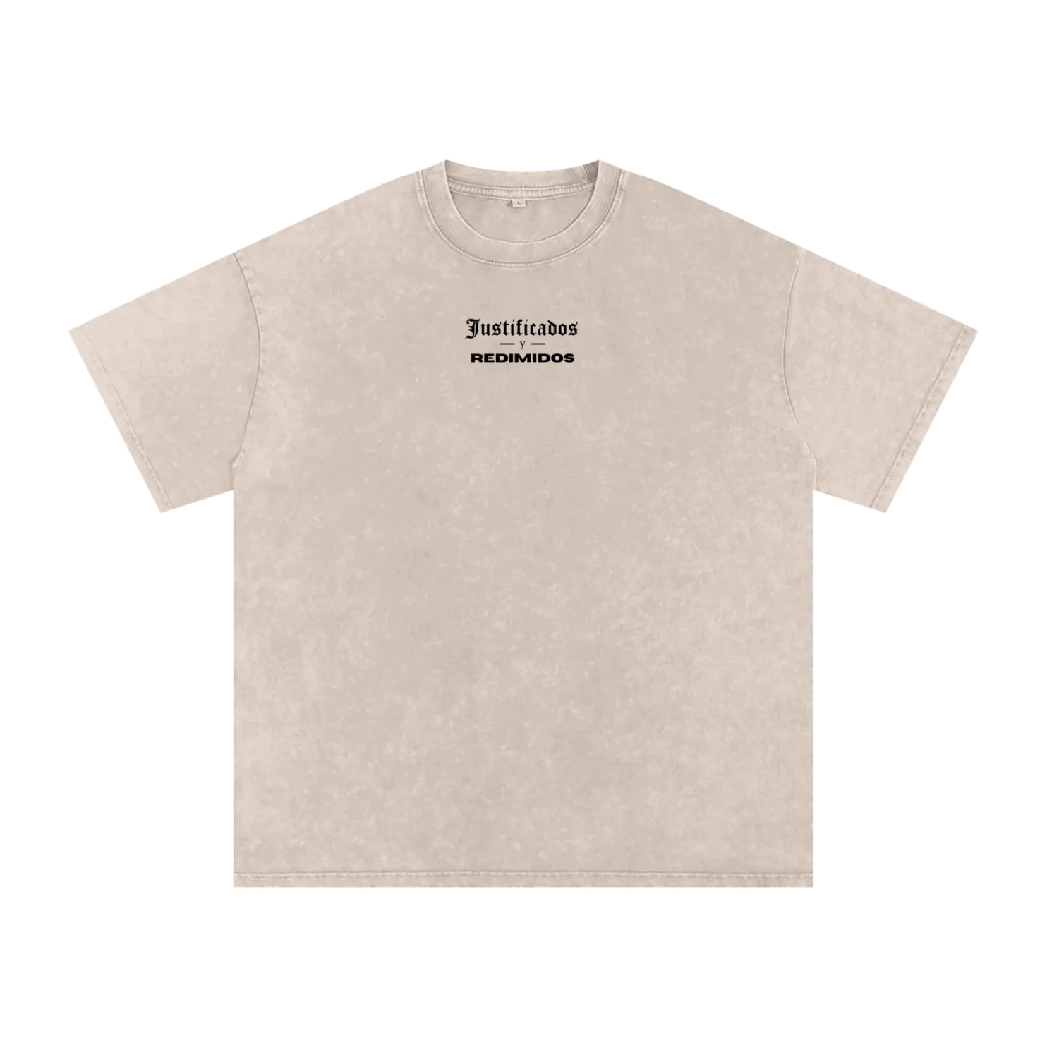 "JUSTIFICADOS Y REDIMIDOS" PREMIUM OVERSIZED TEE