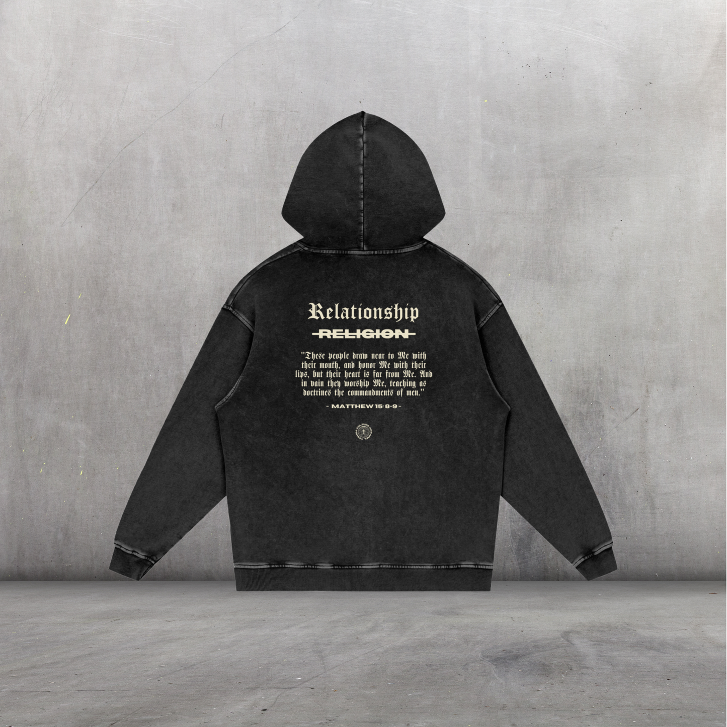 ABOVE RELIGION Oversized Hoodie