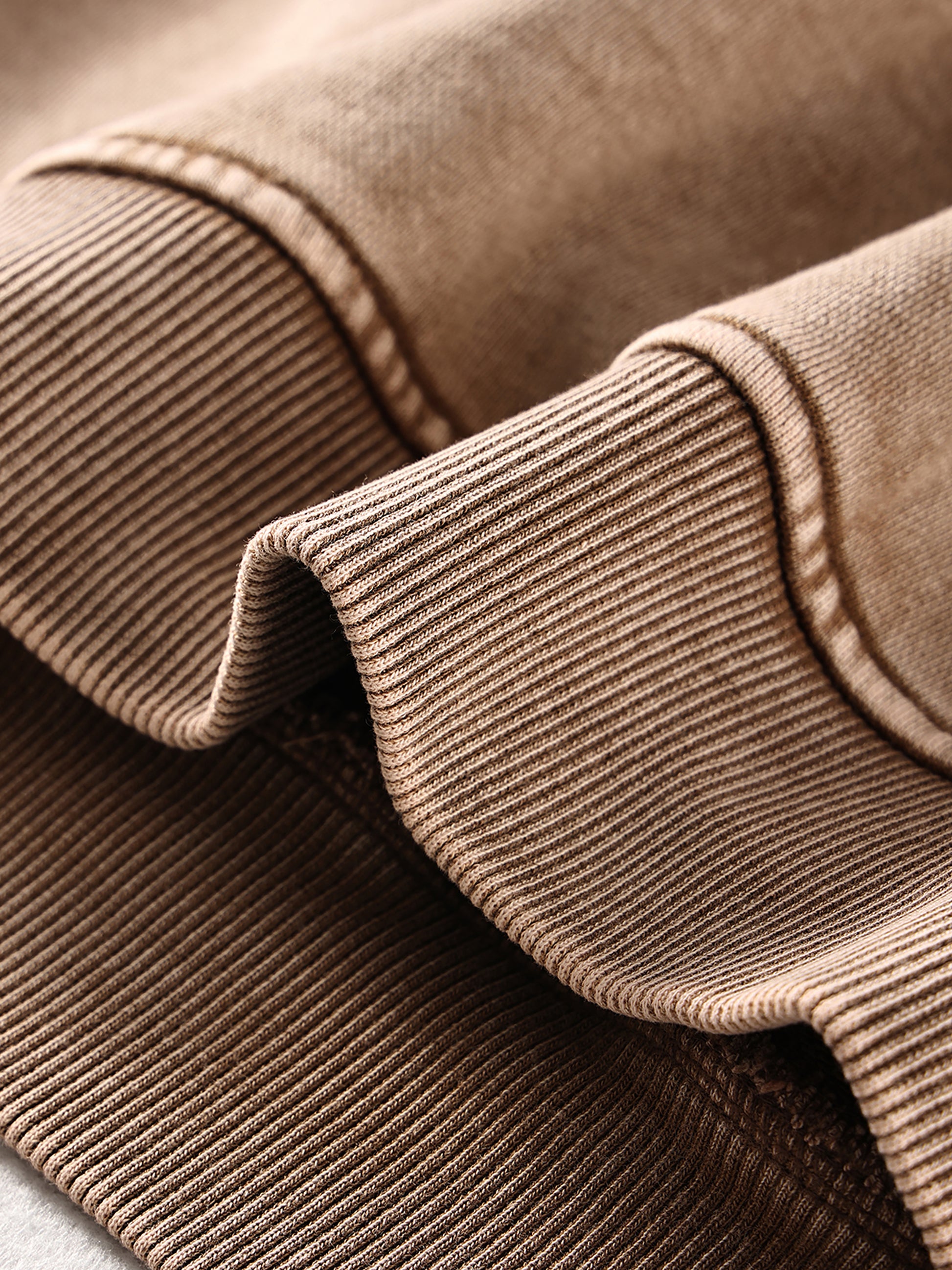 Cuff detail on SEEK WISDOM Oversized Christian Hoodie — ribbed texture, heavyweight fabric